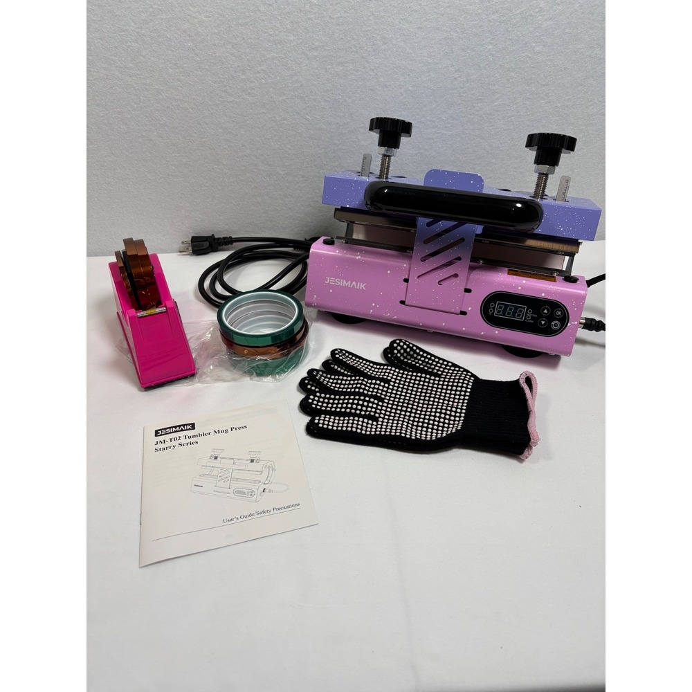 JESIMAIK JM-T02 Tumbler Heat Press Machine Starry Series Pink Mug Sublimation